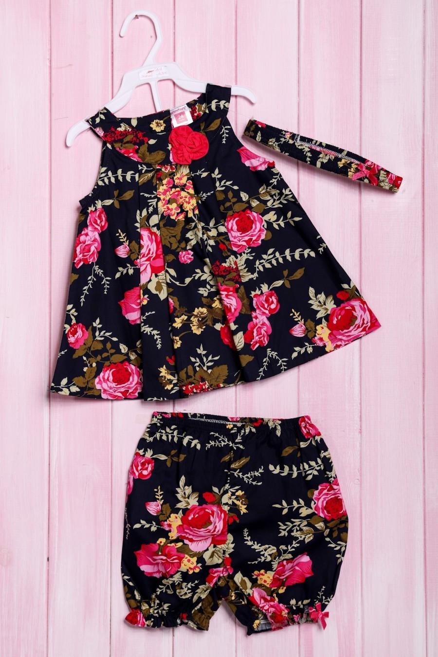 

комплект: сукня, шортики та пов язка Wandees (56180) 92(cm) різнокольорові кольору