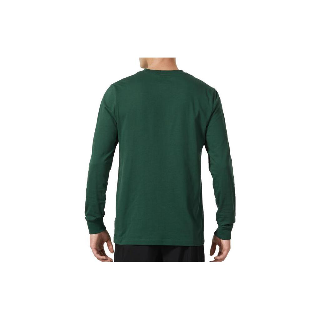 Nike T Shirts Men's Green Crew Neck Moderate Straight Fit AR5194-323