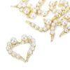 Molly Nails 3D Heart Nail Decorations White Pearl 10 Pcs
