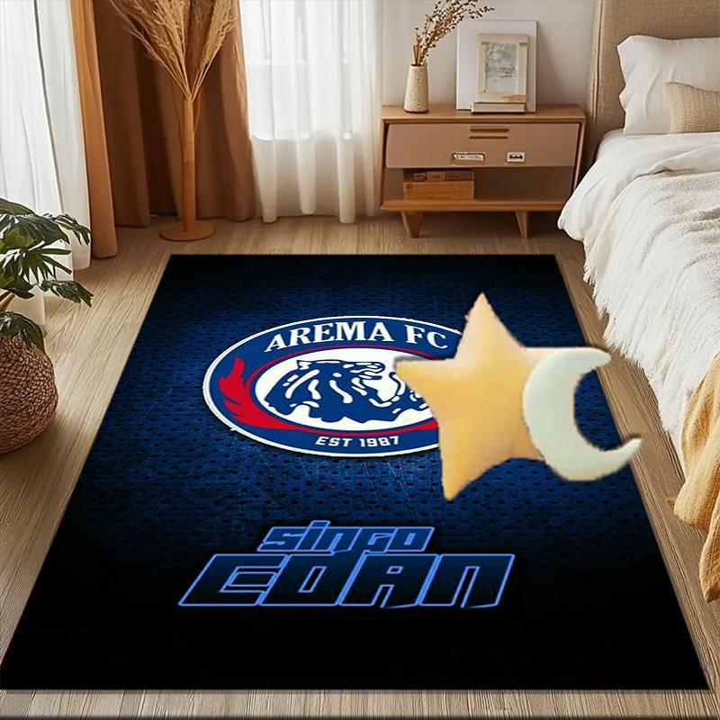 Arema Football club Printed Office Carpet Chair Cushion Entryway Rug, Rugs for Living Room, Bedroom Christmas gifts