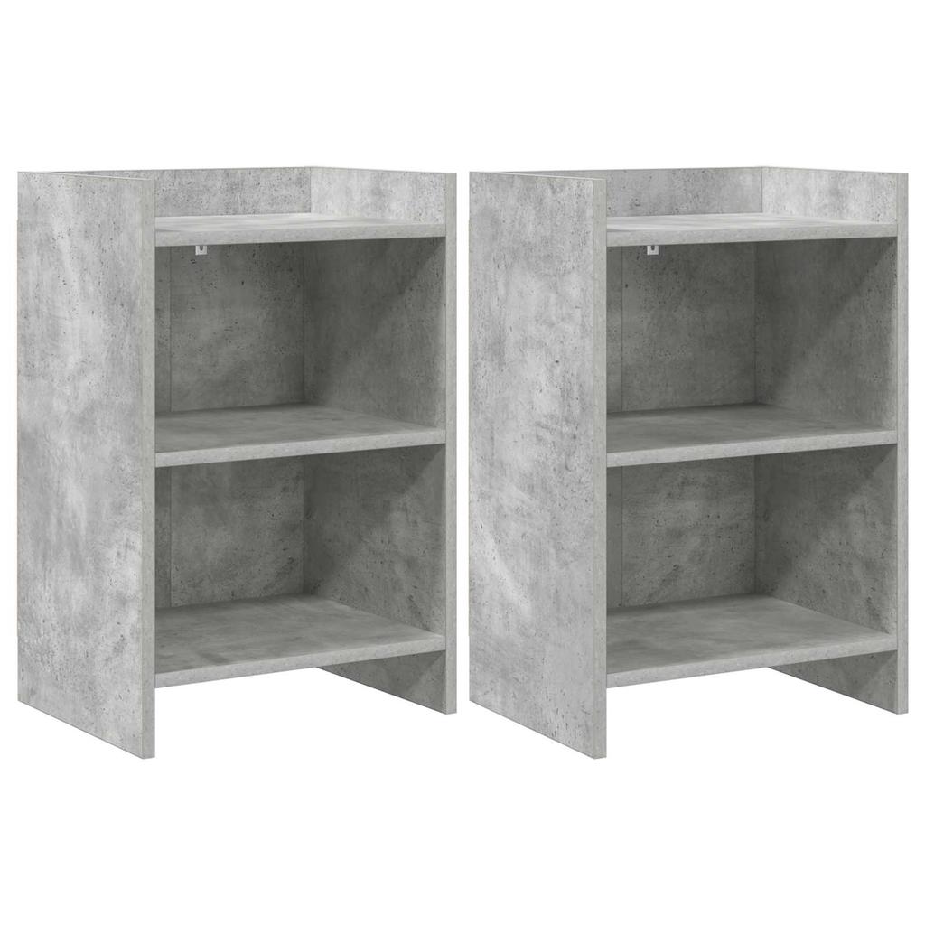Nightstands 2 pcs Concrete Grey 40 x 30 x 60 cm Engineered Wood