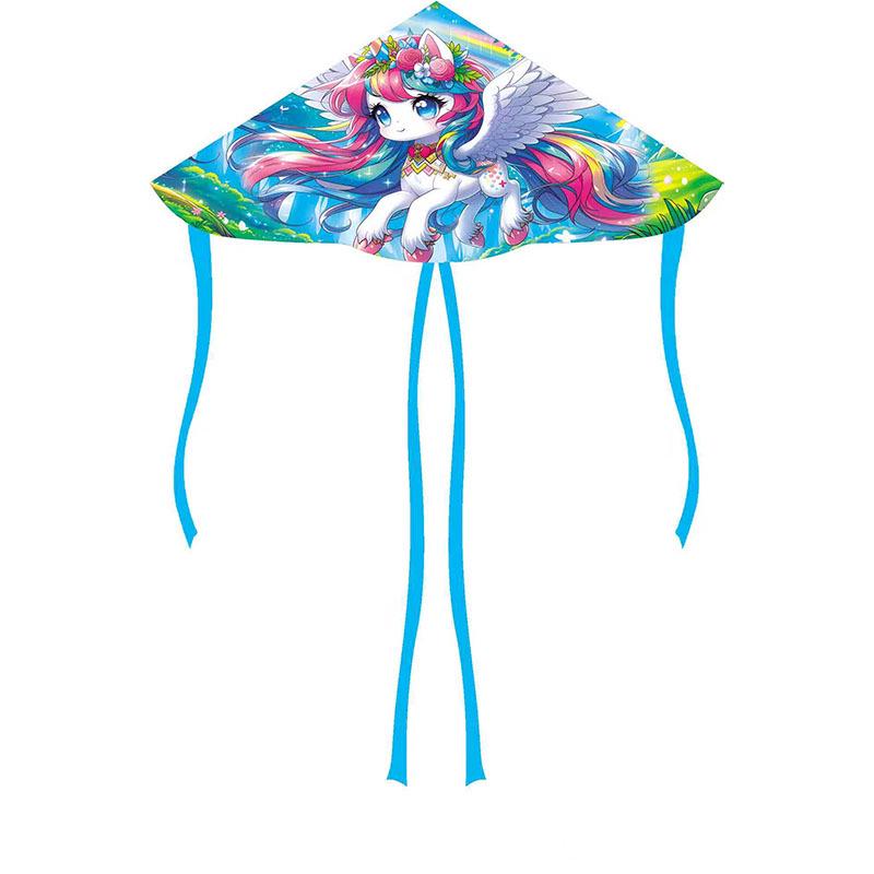 1.3m Cartoon Double Tail Kite for Light Breeze - Easy To Fly for Kids & Adults