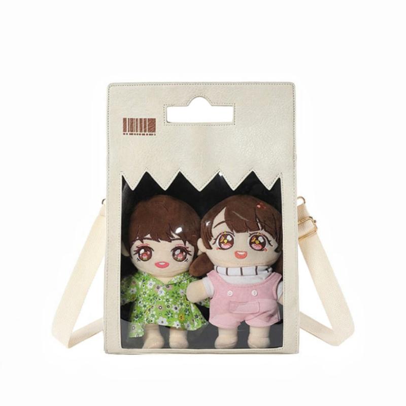 

New Y2K Funny Envelope Ita Bag Cute Personalized Shoulder Bag Street Trend Crossbody Bag Kawaii Girl Transparent Display Handbag 37x26x11cm