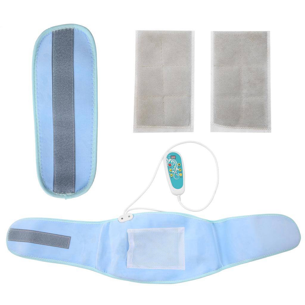 Electric Waist Heating Belt Moxibustion Vibrating Belly Massager Waist Belt 100‑240VUS Plug 100‑240V