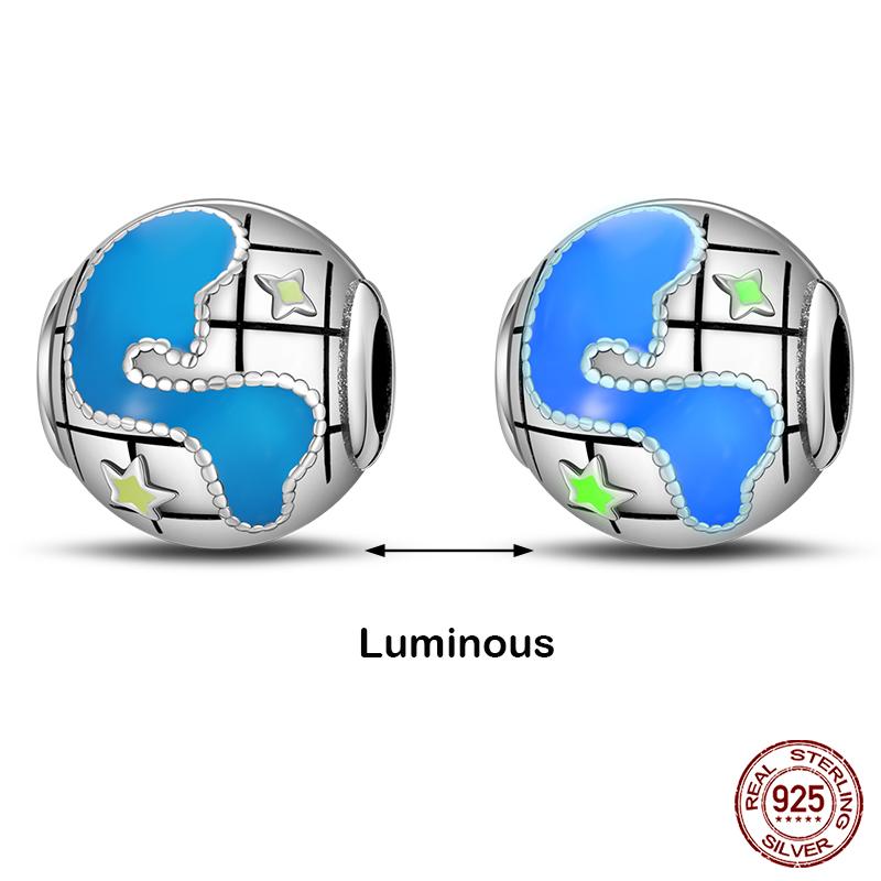 Kupferfarbene Im Dunkeln leuchtende Glühwürmchen Honigbiene Stern Anhänger Perlen Passen Qikaola Original Armbänder Feiner DIY Schmuck Geschenk