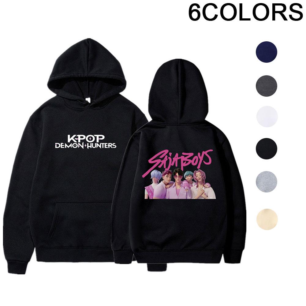 KPOP Print Fashion Hoodies for Men Women Fall Winter Men's Casual Hoodie Gothic Hip Hop Sweatshirt Long Sleeve Pullove Unisex