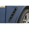 Black Steel Front Side Vent Fender Cover Trim 2X Fit For BMW X3 G01 X4 2018-