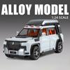 1/24 BYD Yangwang U8 Alloy SUV Car Model Diecast Metal New Energy Off-Road Vehicles Car Model Sound and Light Childrens Toy Gift