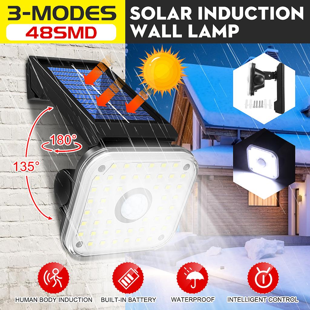 Buy IP67 Solar Light Wall Light 48SMD Solar Single Light Motion Sensor