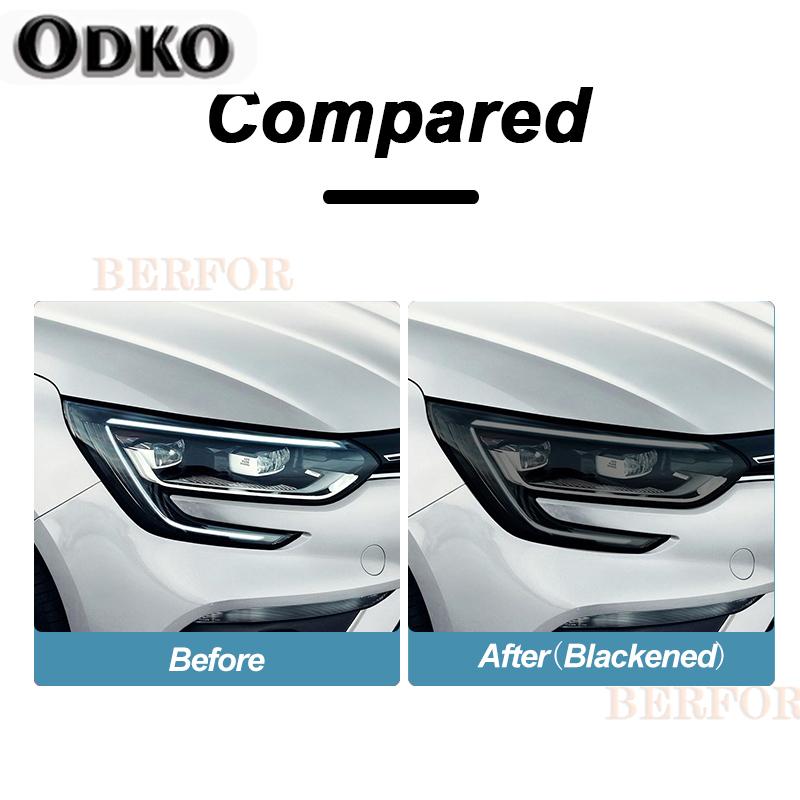 Per Renault Megane 4 2017-Presente Pellicola Protettiva Fari Auto Fumo Nero Tinta Wrap Vinile Trasparente Adesivo TPU