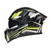 Unisex Flip-up Motorcycle Helmet with Taillight for All-Season Riding