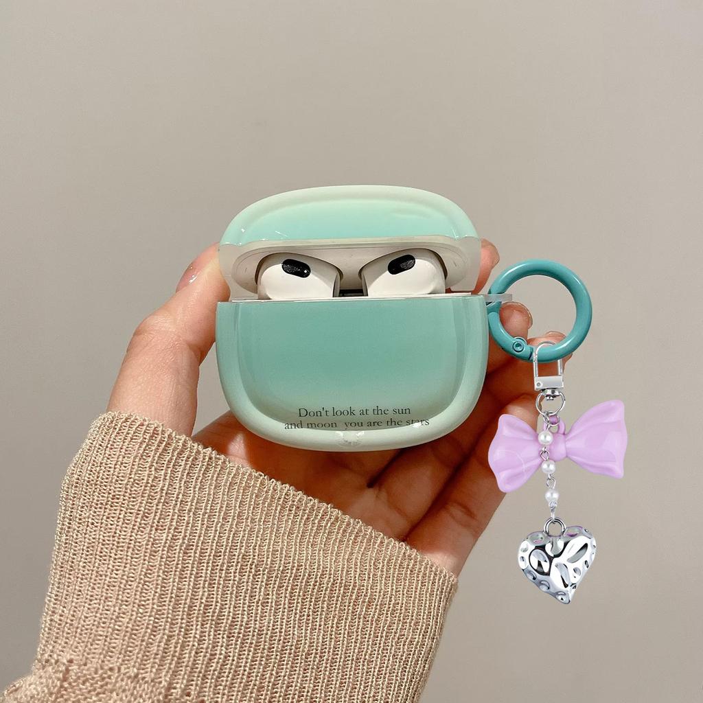 Chic Ripple Heart Bow Keychain Accessory Heart Wave Bowknot Keychain Pendant Elegant Keyrings for Daily and Party Use