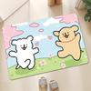 Funny Dog Diotomite Bath Mat Super Absorbent Washroom Quick Drying Carpet Non Slip Diatom Mud Rug Shower Room Easy Clean Doormat
