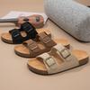 New buckle men's sandals men's buckle casual beach Boken sandals summer women's shoes summer single shoes women