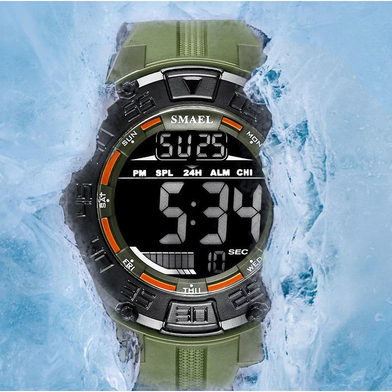 SMAEL Outdoor Multi-functional Sports Electronic Watch Glow-in-the-dark Waterproof Large Dial Watch
