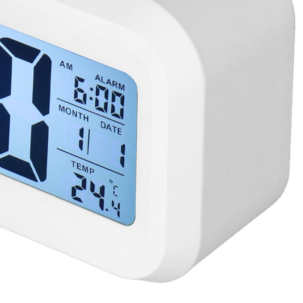 Digital Alarm Clock LED Large Display Electronic Night Light Snooze Function Alarm Clock for Bedroom