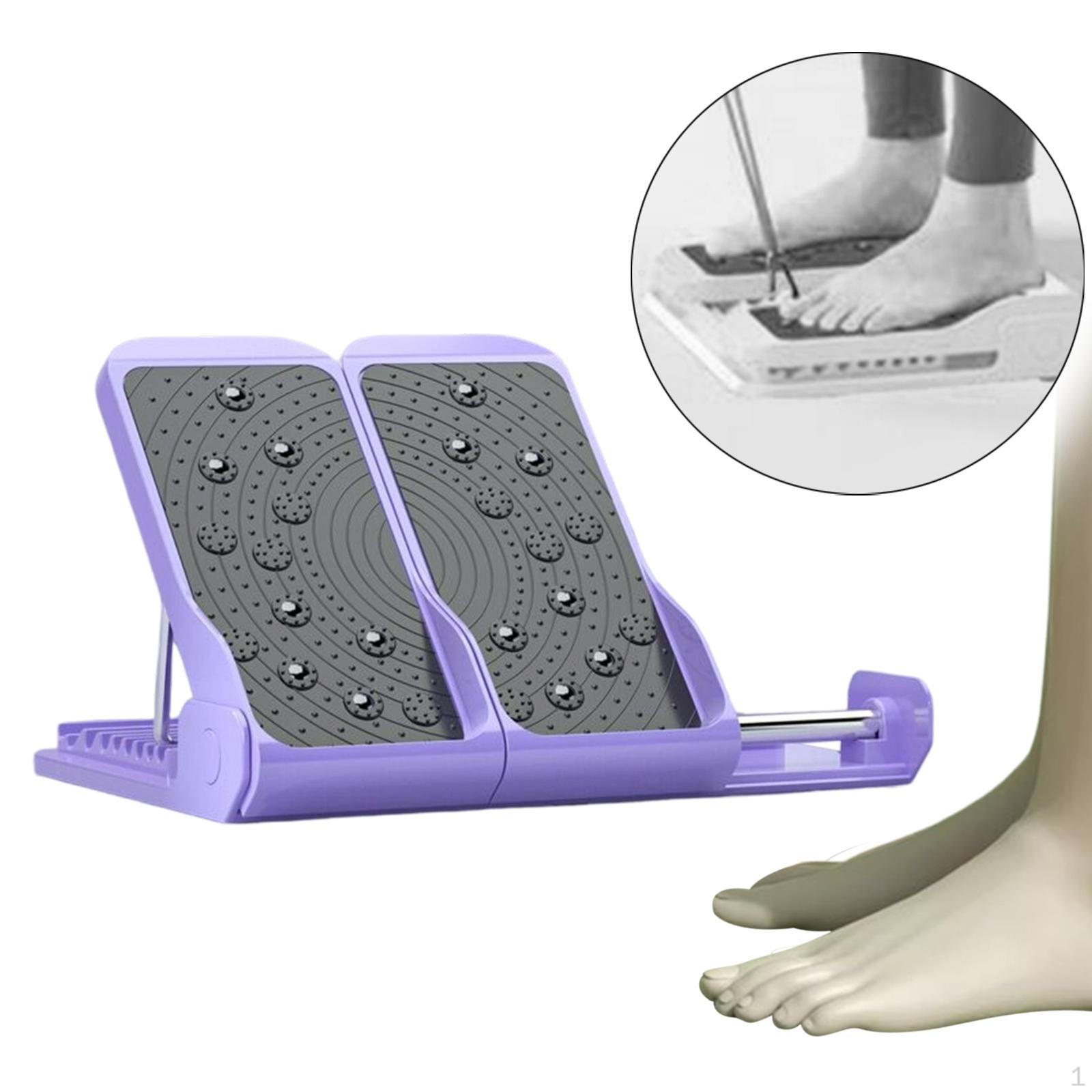 

Регулируемая доска для растяжки икр, противоскользящая, для домашнего спортзала, упражнения для лодыжек, наклонная растяжка для фиолетовый