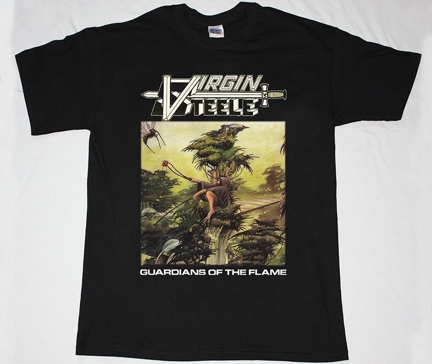 VIRGIN STEELE GUARDIANS OF THE FLAME 83 ТЯЖЕЛАЯ POWER ФУТБОЛКА EN095 Унисекс Футболка XXXXL