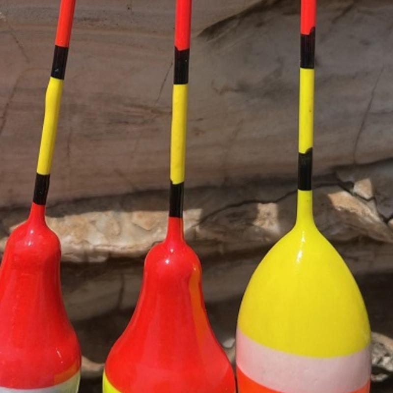 5 Pc Fishing Floats Mixed Color Long Tail Foam Fluctuate Floats Color Spinning Fishing Buoy