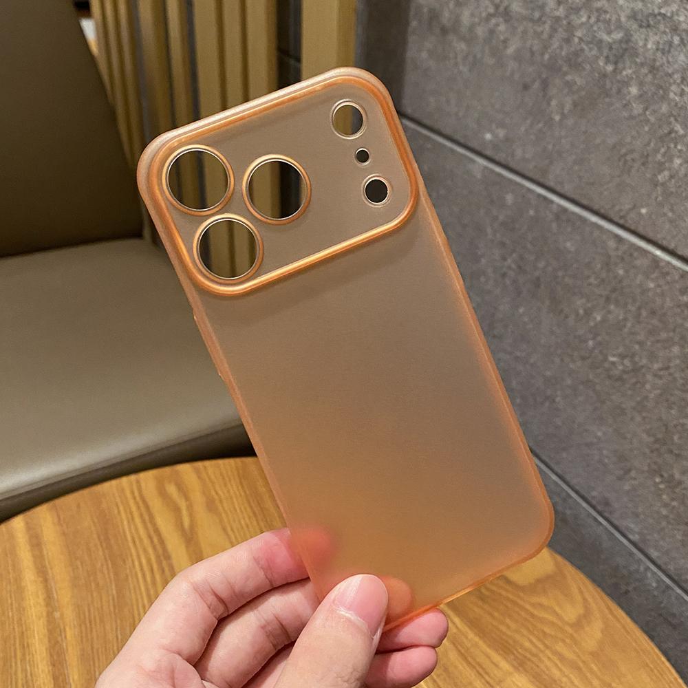 Transparent Case For iPhone 17 Pro 16 15 14 13 12 Pro Max Air Plating Frame Lens Film Protection Anti-fall Hard Clear Cover