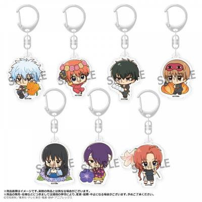 Gintama TV Anime Gintama Trading Acryl Sleutelhangers Geboortebloemen 1 doos 7 stuks