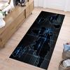 Alfombra Larga Antideslizante con Mapa del Mundo Moderno para Entrada Interior Cocina Baño Dormitorio Oficina Decoración