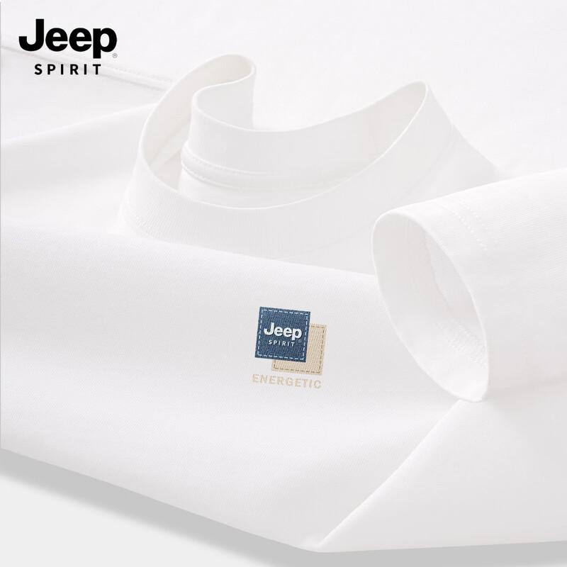 

Мужская футболка JEEP SPIRIT 2025 Весна/Осень, из чистого хлопка, с длинным рукавом 3XL