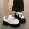 Muffin platform versatile bread shoes autumn new dad shoes small high heels ultra-light casual sports shoes