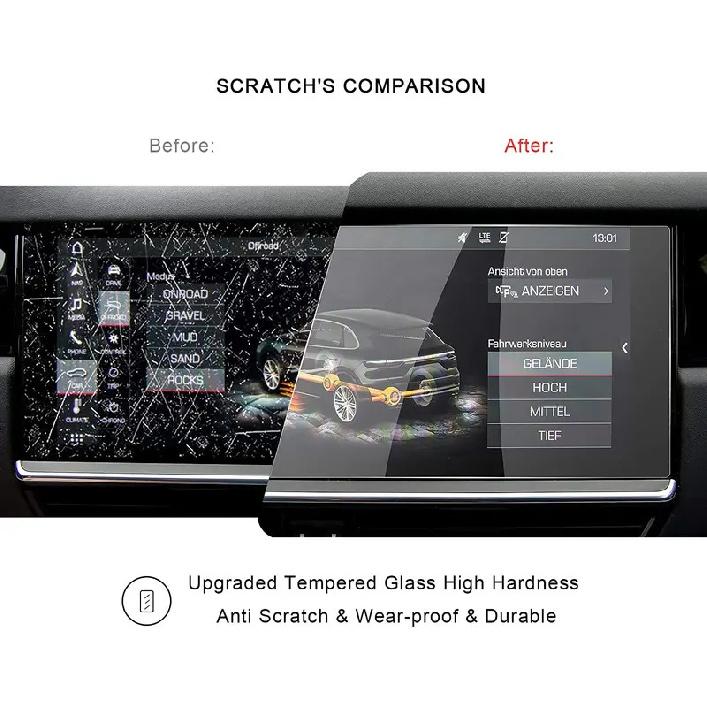 For     Porsche Cayenne 12.3Inch Display Navigation center Screen Protector TEMPERED GLASS Screen Guard