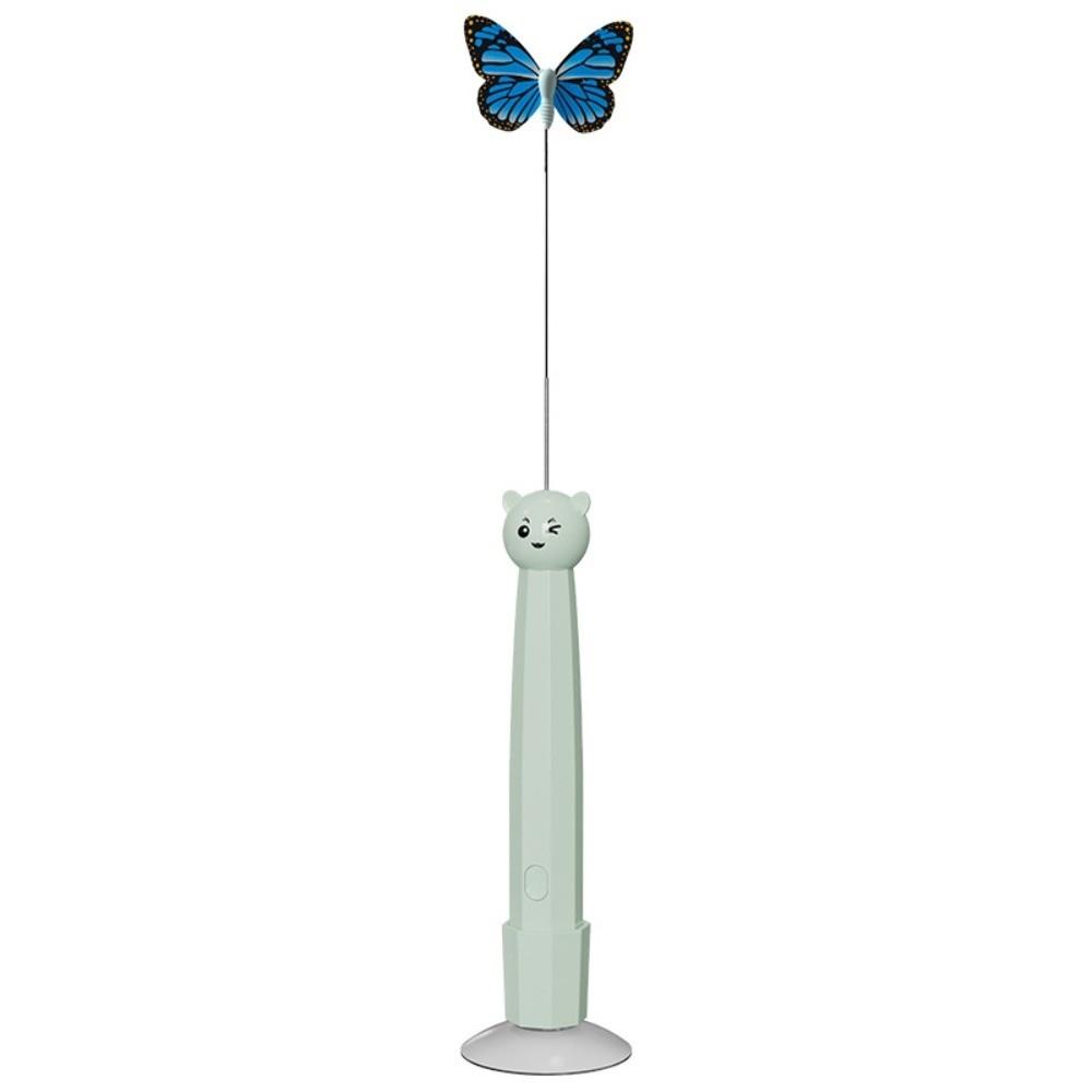 ABS Electric Butterfly Cat Toy Electric Rotating Cat Teaser Wand New Interactive Cat Toy  Pet Gifts