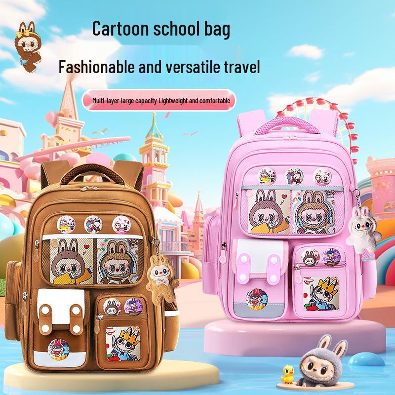 Lightweight Large Capacity Backpack for Grade 1-6 Students, Boys or Girls