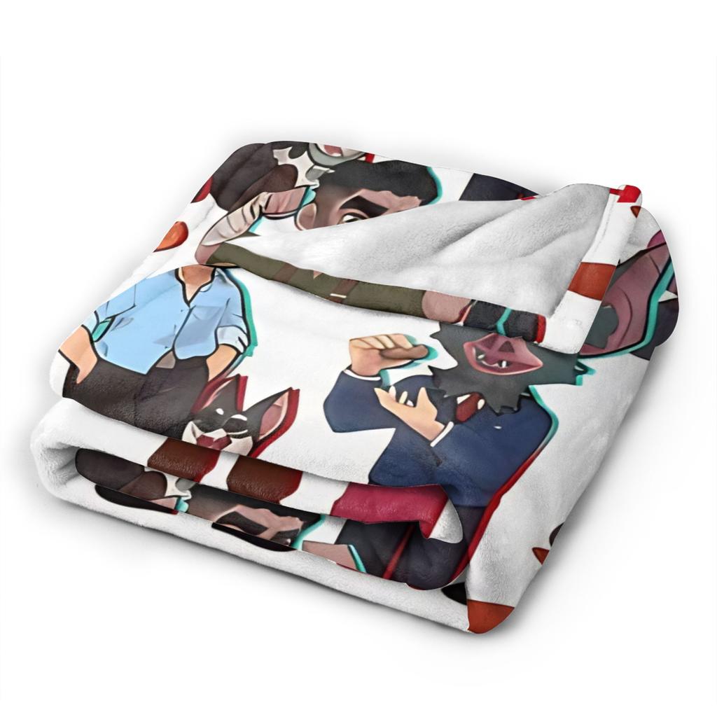 Soft Blanket Picnic Dispatch Game Throw Blanket  Flannel Bedspread For Bedroom Funny Sofa Bed Cover