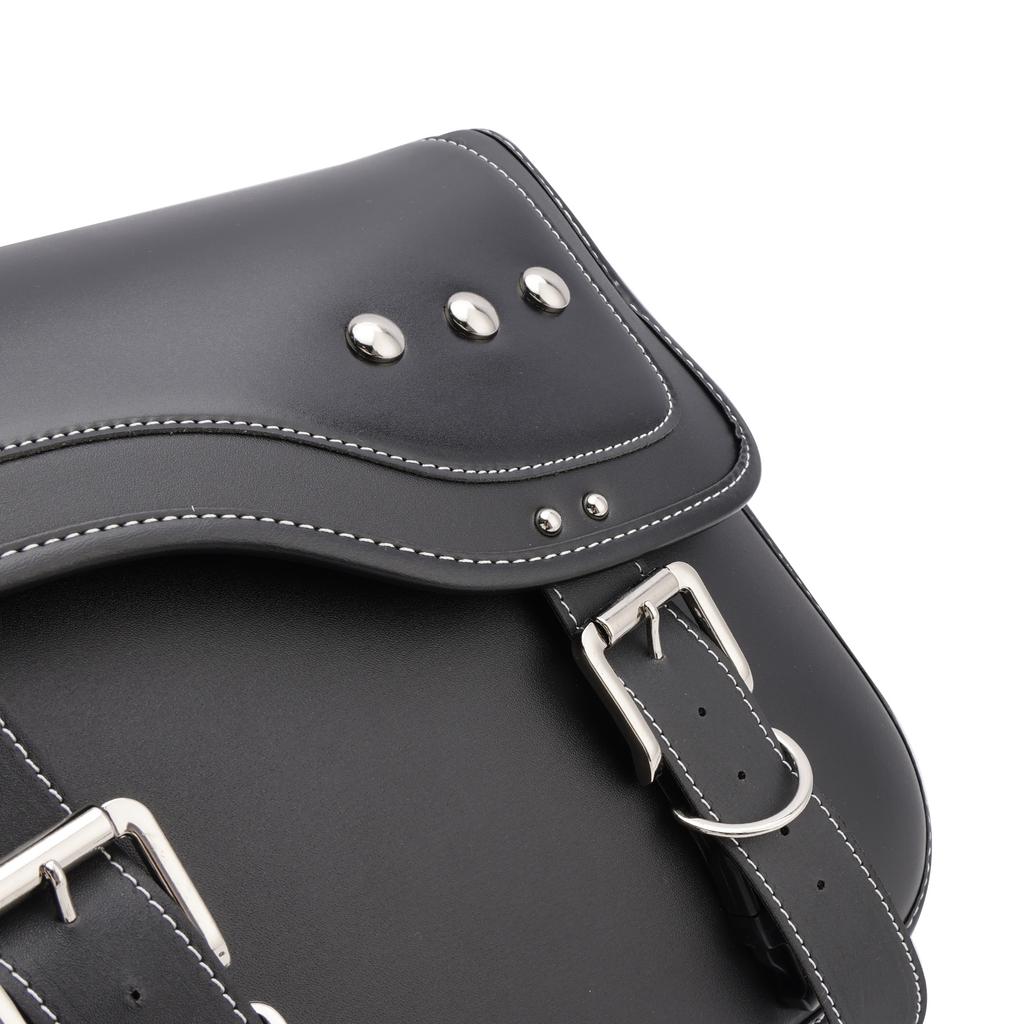 Tail Bag Side Saddlebag Tail Bag Luggage Pouch Storage Black 28L For Motorbike