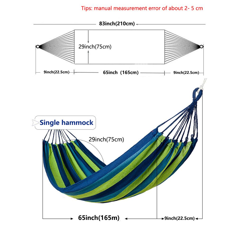 150-300KG Outdoor Use Hammock Children Boys Girls Lightweight To Carry Tree Hanging Bed Swing Chair for Garden Camping Beach Yard Travel