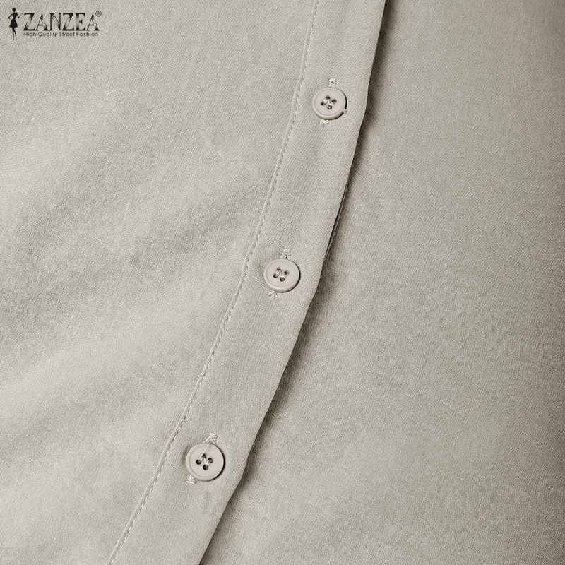 ZANZEA Women Autumn Casual Long Sleeve Loose Hoodies Long Dress