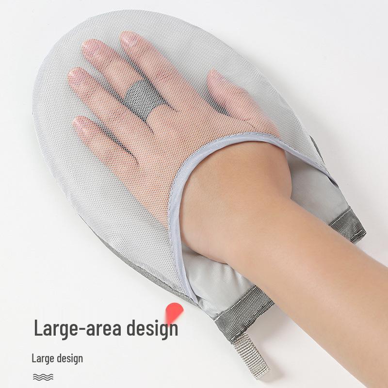 Compact Household Ironing Board with Insulation Pad & Anti-Scald Gloves for Safe Ironing