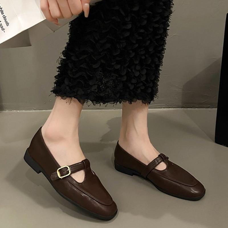 Fashion 2025 New Fashion Women Loafers Ballet Dance Shoes Slip on Cross Strap   Flat Low Heels Autumn Spring Dress
