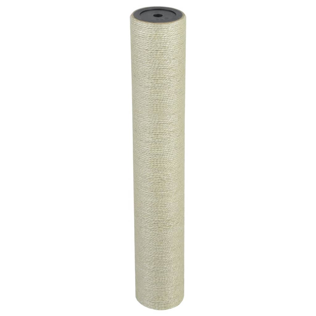 Sizalowy Drapak Dla Kota 8X50 Cm, 10 Mm, Beżowy