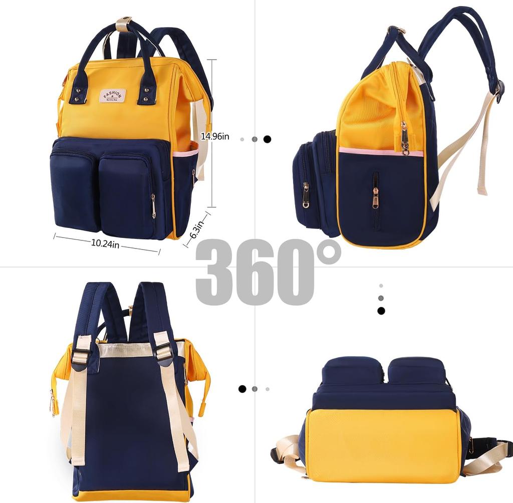 A Stylish And Simple Diaper Backpack, A Multifunctional Travel Maternity Baby Backpack, A Large Capacity Waterproof Changing Bag