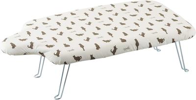 Yamazaki Jitsugyo Lightweight Humanoid Ironing Board with Hook Neko Press White 69X37X20cm Storage In Closet Steel Mesh Structure 2642 Approx.