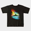 Boys Girls Soft Cotton Graphic Tees Sunset On Koholint T-shirt Breathable Daily School Wear Kids T-Shirts