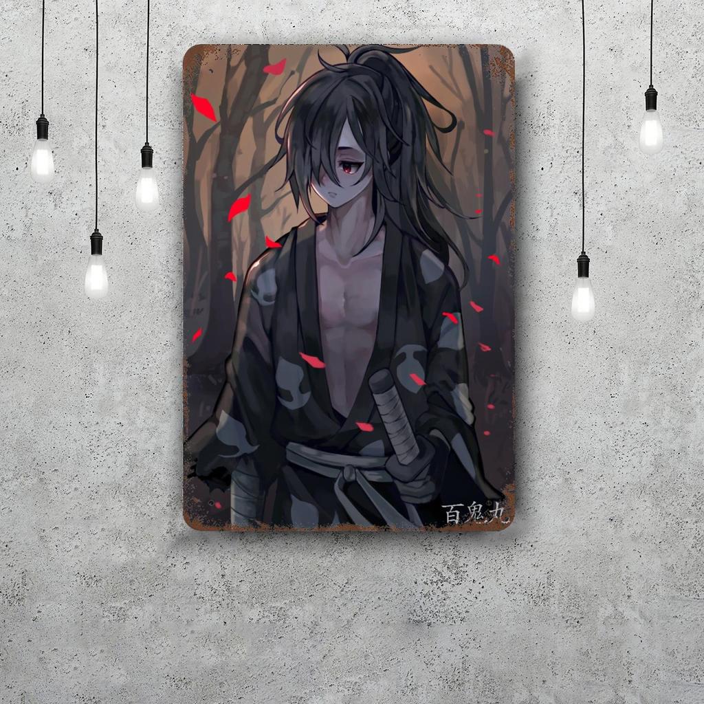 hyakkimaru anime Vintage Metal Tin Signs Posters Decor Retro Metal Plaque Wall Art Decor for Garage Bar