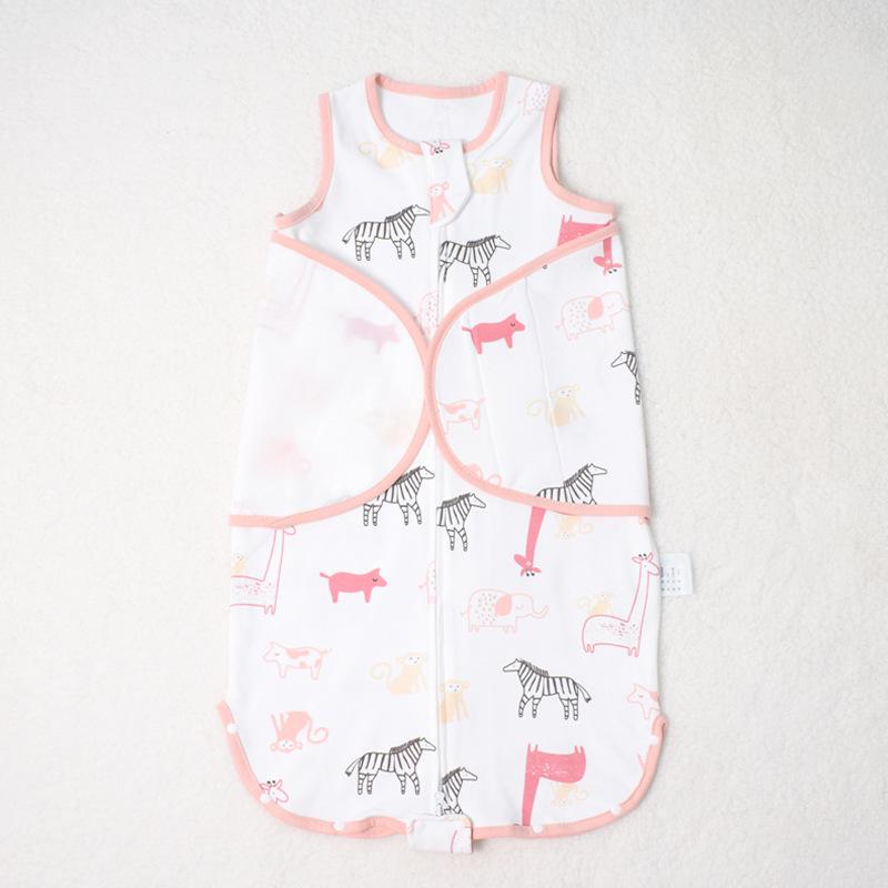 Newborn Knit Cotton Anti-Startle Swaddle Sleeping Bag - All-Season Style