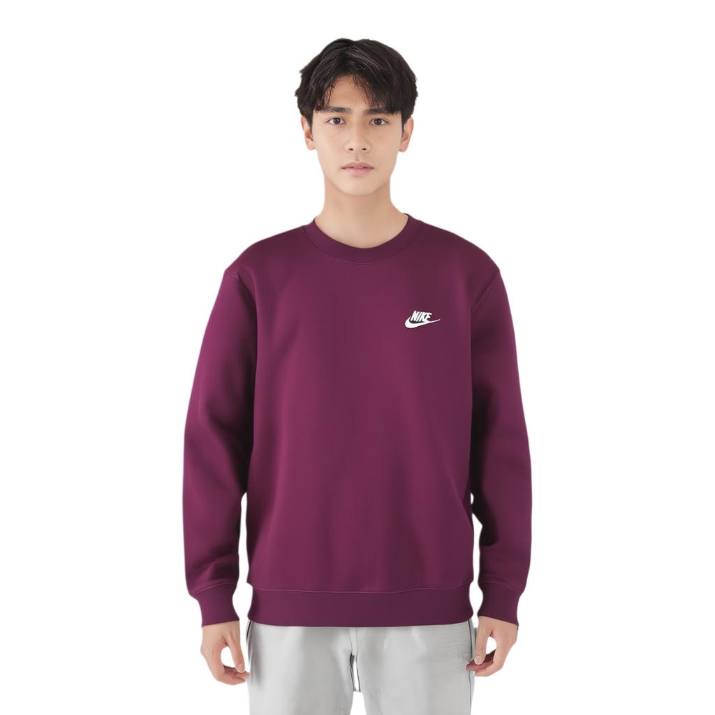 Nike Club Crew Neck Pullover Simple Long Sleeve Sweatshirt Men Tops BV2663-638