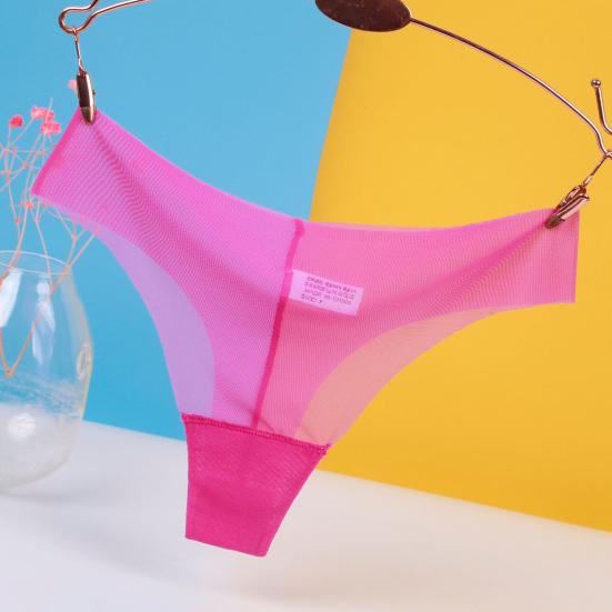 

Женские трусики с низкой талией, ультратонкие однотонные дышащие сетчатые эластичные мягкие антисептические влагоотводящие женские трусы, трусы