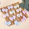 12pcs Crystal Butterfly Hair Clips for Girls Cute Sequin Butterfly Hairpins Barrettes Clips Children Kids Hair Aceessories