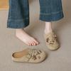 Casual women's summer new bag head slippers retro versatile without heel half drag outside sandals