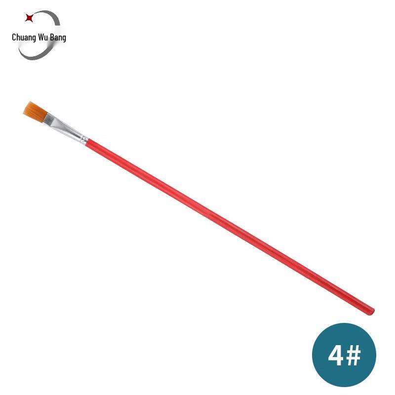 Chuangwubang Red Handle Nylon Paint Brush Set 8 мм ширина