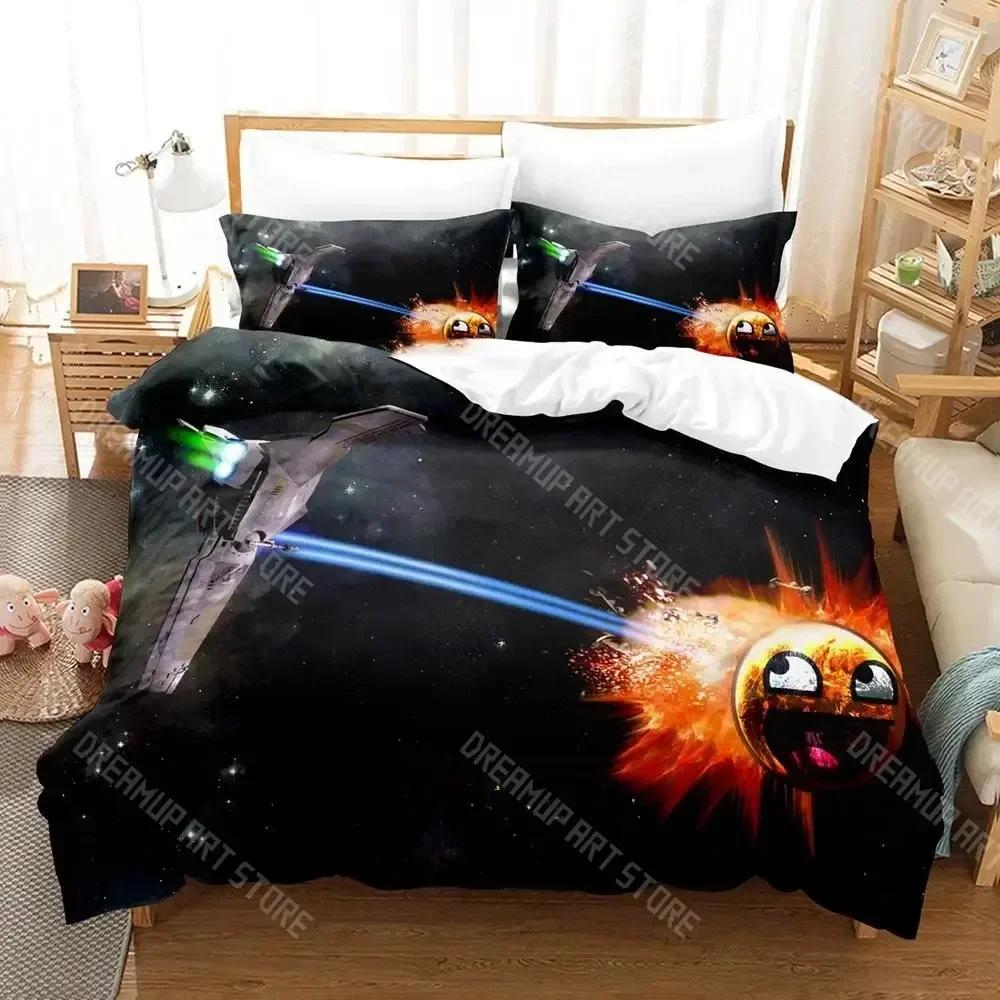 3D Print Hip Hop Smiley Bedding Set Boys Girl Twin Queen King Size Duvet Cover Pillowcase Bed Boys Adult Home Textiles