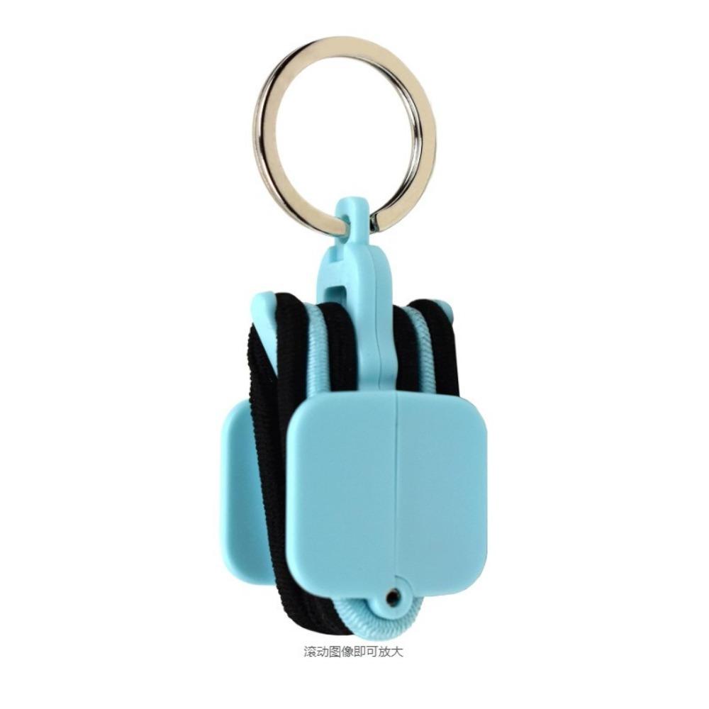 

1 комплект з 3 гумками для волосся, тримач для гумок для волосся, пластикова стрічка для зберігання волосся, модна коробка для зберігання, дорожня синій